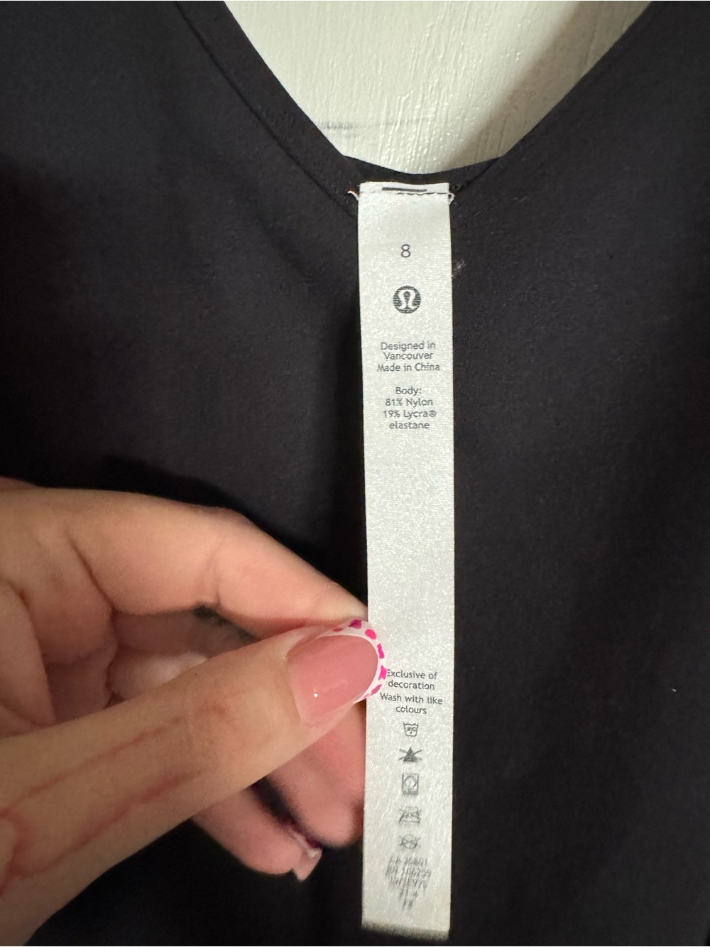 lululemon athletica Black Deep V Long-Sleeve Top - Picture 2 of 2